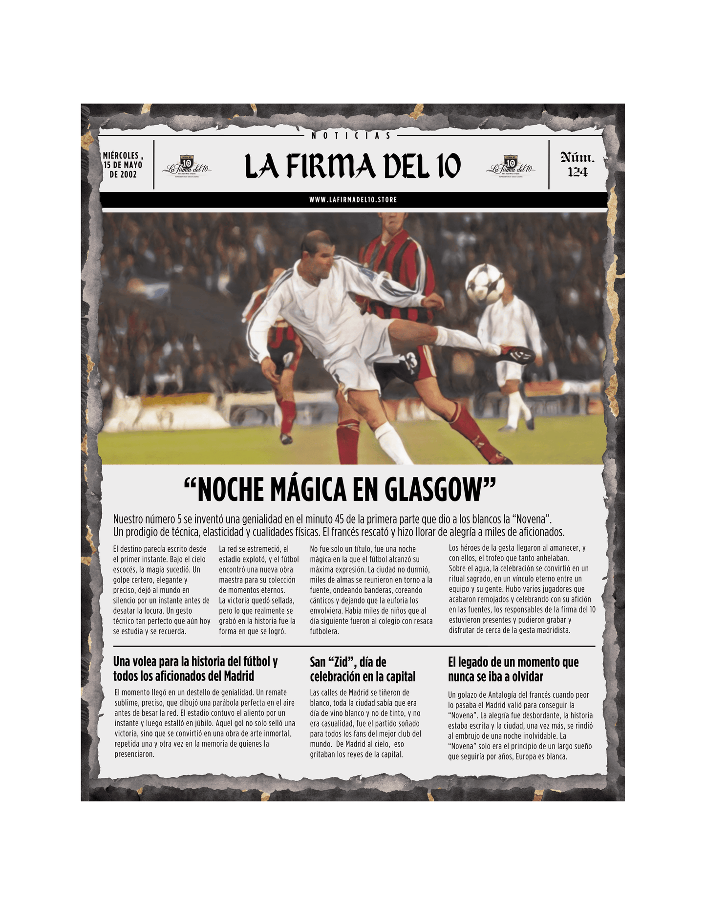 ZINEDINE ZIDANE — El héroe de Glasgow - LA FIRMA DEL 10