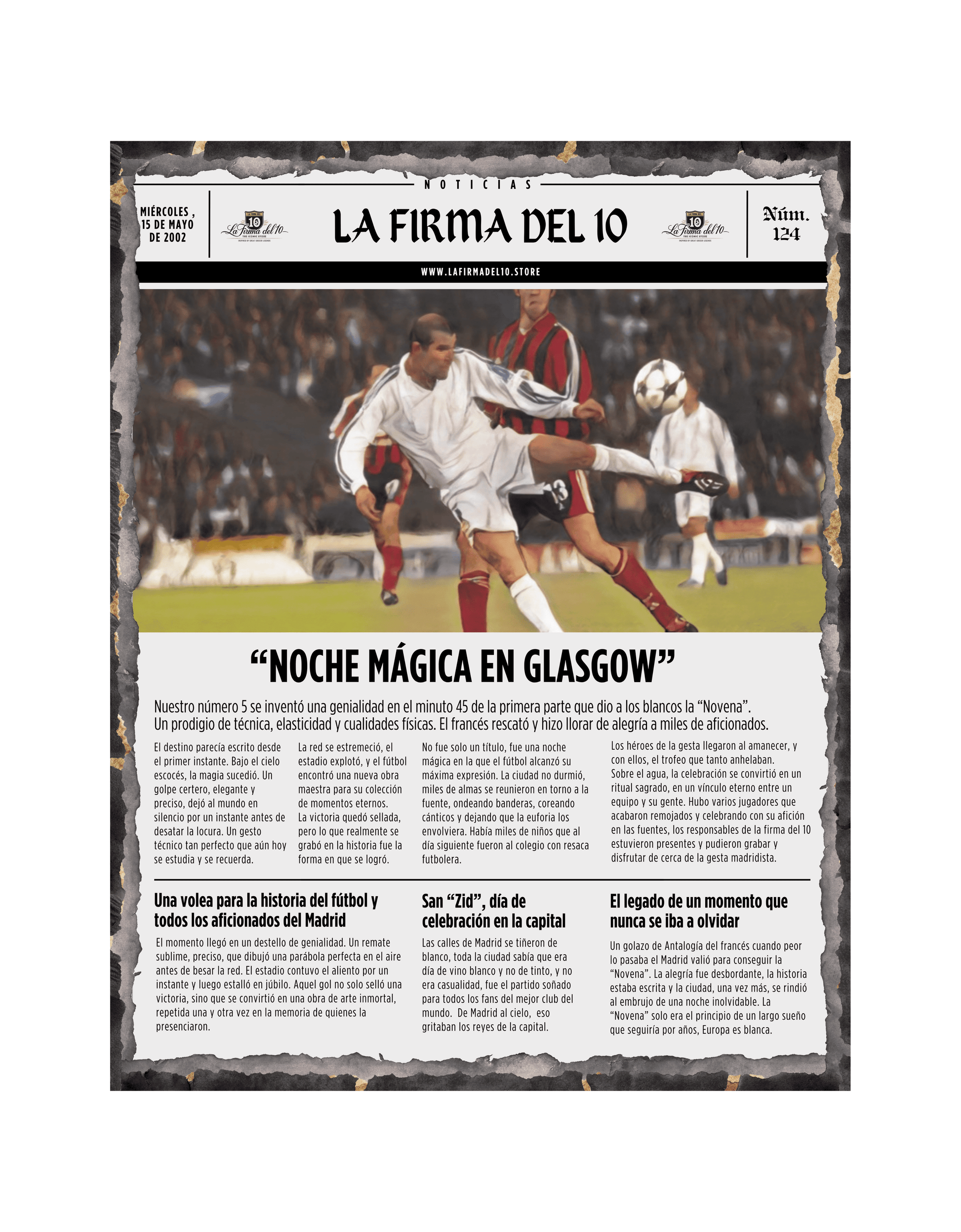 ZINEDINE ZIDANE — El héroe de Glasgow - LA FIRMA DEL 10
