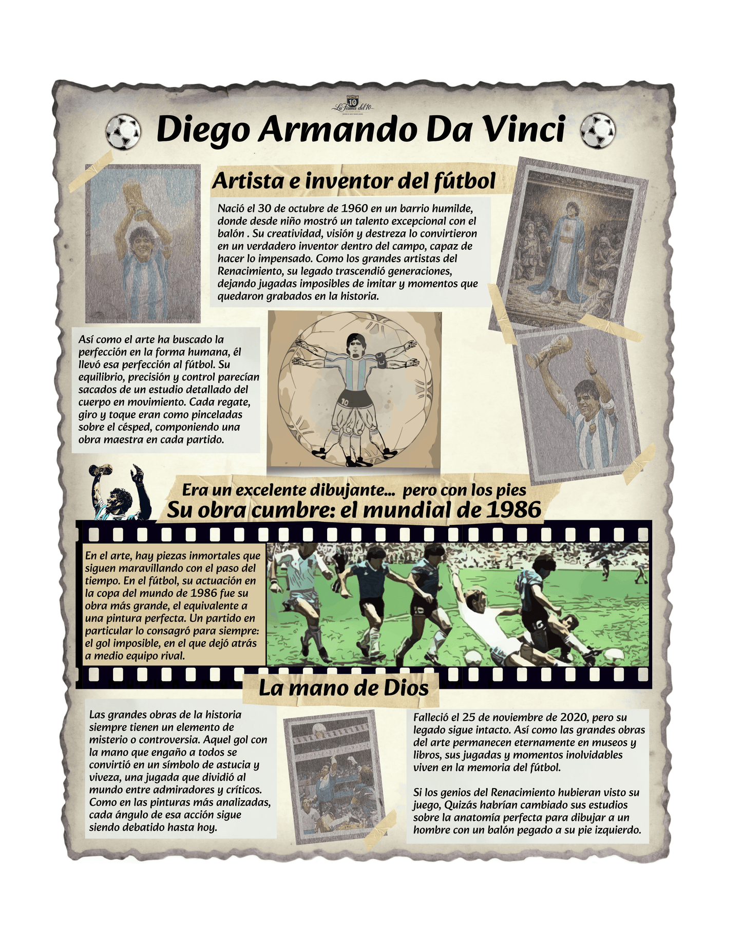 MARADONA — Diego Armando Da Vinci - LA FIRMA DEL 10